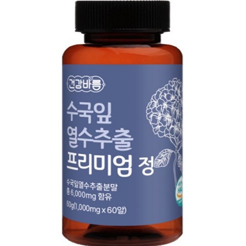 비아젠 수국잎 열수추출 프리미엄 정 60g, 60정, 1개