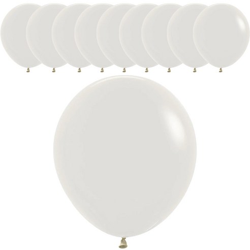 셈퍼텍스 풍선 45cm, 파스텔더스크 크림, 10개