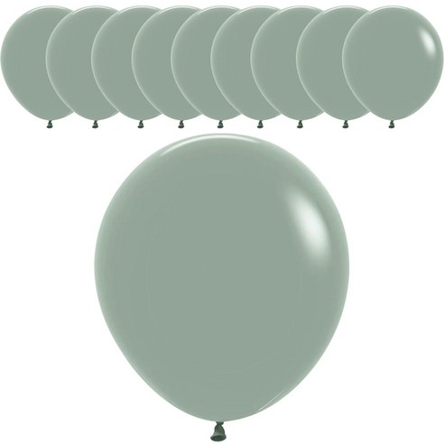 셈퍼텍스 풍선 45cm, 파스텔더스크 로럴그린, 10개
