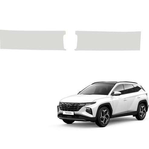 메이튼 스크래치 가죽 트렁크스텝 커버 하이브리드 SC, 현대 투싼 NX4, 라이트그레이(C570-32)