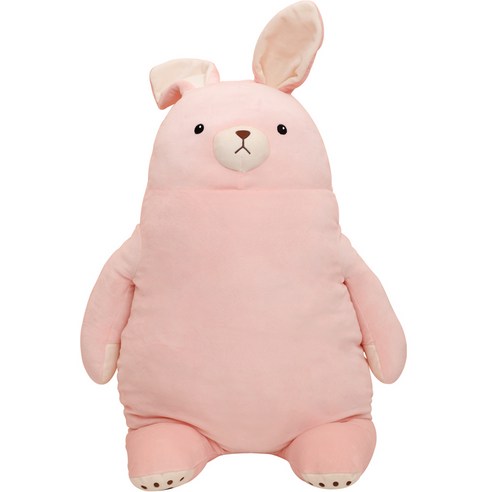라움생 아동용 핸드메이드 곰토끼 애착인형, 핑크, 85cm