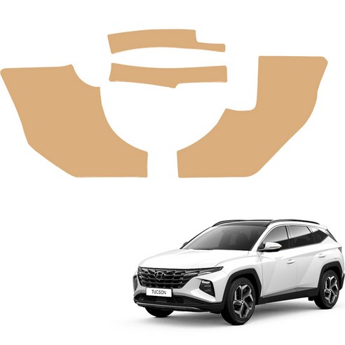 메이튼 스크래치 순정 컬러 가죽 카울사이드 커버 SC, 투싼 NX4, 새들브라운(M186-8J)