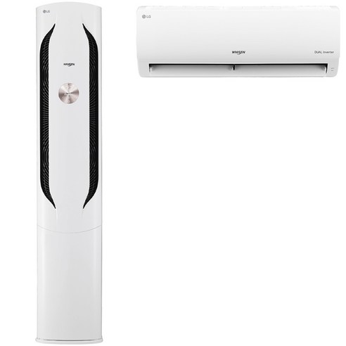 LG전자 인버터 58.5㎡(17.7평) + 18.7㎡(5.7평) 휘센 위너 2in1 에어컨 매립배관형 FQ18VBWWM2M 방문설치