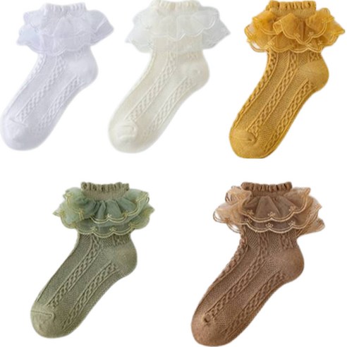 사랑스러운 발걸음에 마법을 더하다: 아이뿜 다이아나 프린세스 레이스 양말