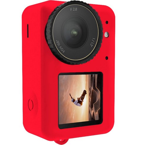 스페이스쉴드 DJI 오즈모액션4 호환 실리콘 케이스, 레드, 1개