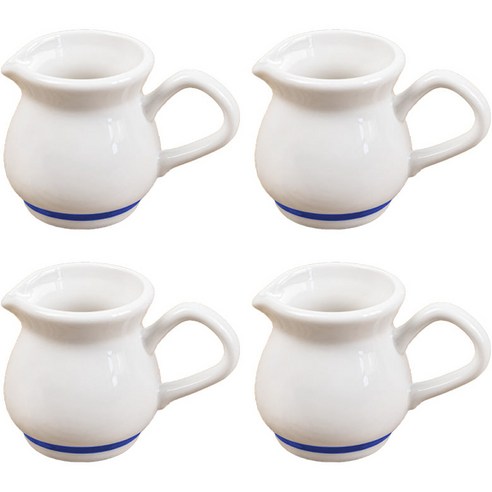 시라쿠스 메이플 소스컵 70ml, 라인블루, 4개