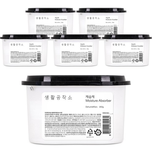 생활공작소 대용량 제습제, 320g, 18개