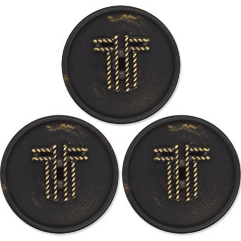 동대문단추왕 타이탄 단추 18mm, 3개, 선검엔 G