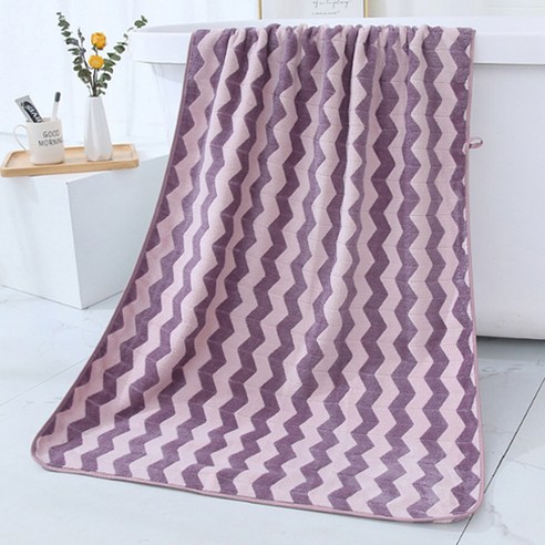 소니오 워프 니트 비치타월 스트라이프 샤워 타월 140 x 70 cm, TYPE 09, 1개