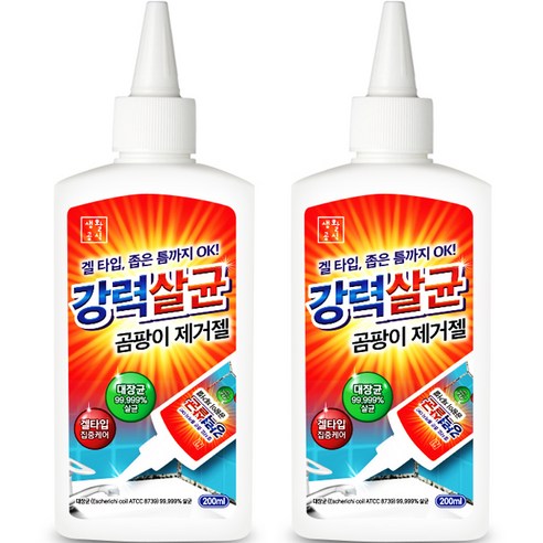 생활공식 강력 살균 곰팡이 제거젤, 200ml, 2개