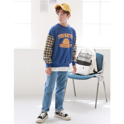 少年時尚男童衣服上衣下衣褲子套裝國中9歲以上青少年JUNIOR男童男童初中男高中生衣服少年衣服長袖T卹襯衫  秋季衣服  圓T卹  初中上下衣  初中運動服  初中褲子  國中套裝  國中協調  國中服裝  小學服裝