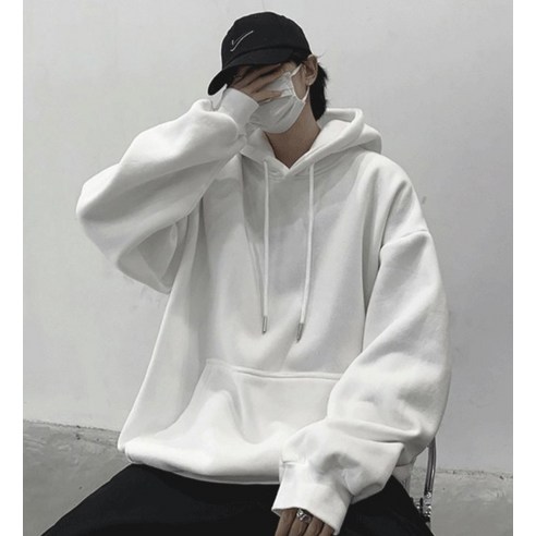 스타빈 남성용 오버핏 데일리후드 티셔츠