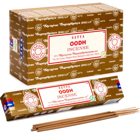 사티아 스틱 인센스 15g x 12p, 우디