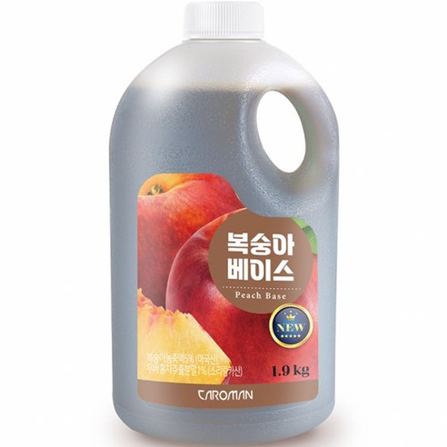 까로망 복숭아 베이스 농축액, 1.9kg, 1개