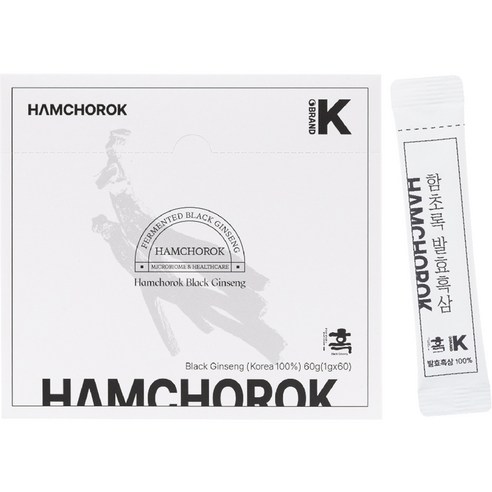 함초록 발효흑삼 분말, 60g, 1개