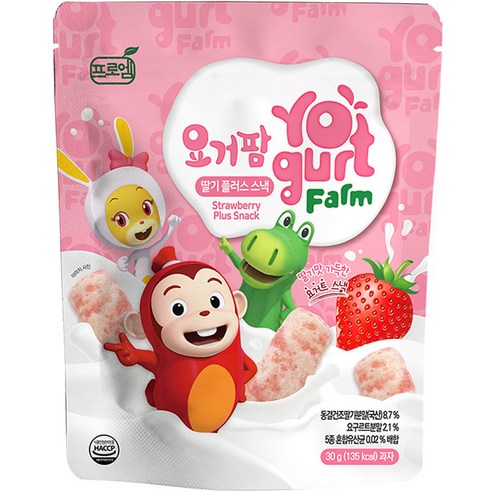 프로엠 코코몽 요거팜 스낵, 딸기, 30g, 1개