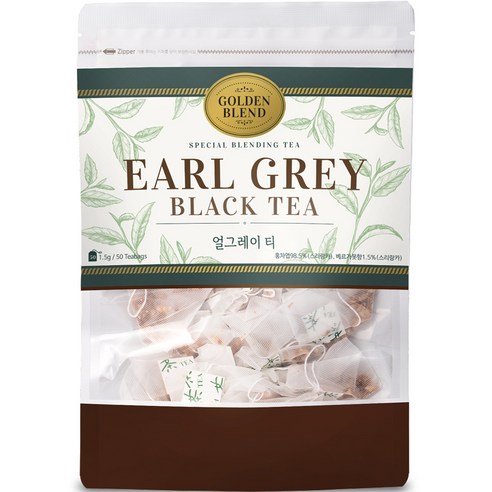 골든블렌드 얼그레이 홍차 삼각 티백, 1.5g, 50개입, 2개