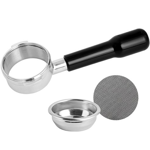 칼딘 브레빌 9시리즈 바텀리스 커피 포터 필터 58mm + 퍽 스크린 필터 58mm 세트, 블랙, 1세트