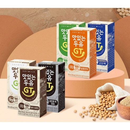 맛있는두유GT 검은콩 깨 칼슘 두유
