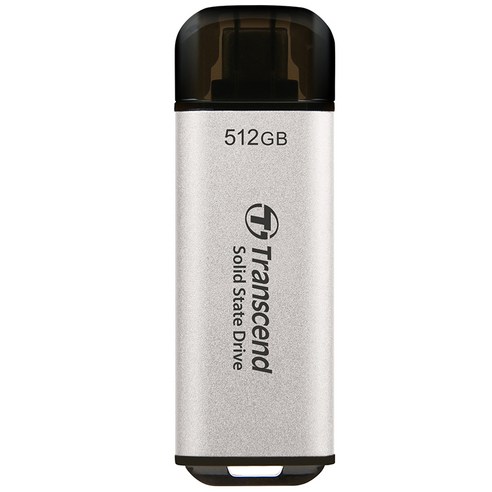 트랜센드 초소형 USB-C 외장 SSD ESD300, 512GB, 실버