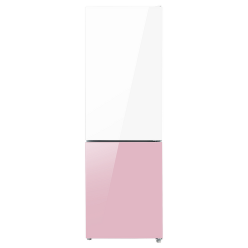 캐리어 모드비 피트인 파스텔 콤비 360 파워쿨링 냉장고 312L 방문설치, 핑크 + 화이트, MRNC312PSM1