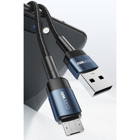 믿을 수 있는 고속 충전을 위한 코드웨이 USB A타입-마이크로 5핀 케이블