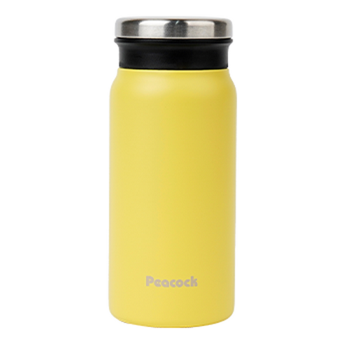 피코크 미니 보온보냉 퀵텀블러, 시트론옐로우, 250ml, 1개