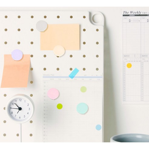 파스텔 원형 자석홀더: 편리하고 다용도적인 보관 솔루션