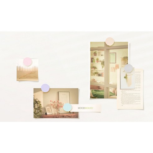 파스텔 원형 자석홀더: 편리하고 다용도적인 보관 솔루션