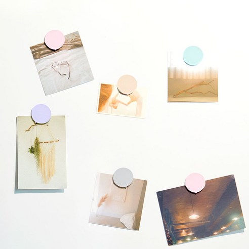 파스텔 원형 자석홀더: 편리하고 다용도적인 보관 솔루션