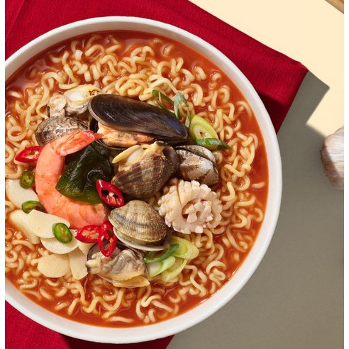 칼칼함에 시원함을 더하다! 맵탱 마늘조개라면