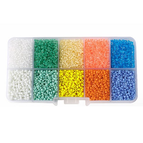 알로데 알록달록 시드비즈 DIY 키트 2mm 세트, TYPE 02, 1세트