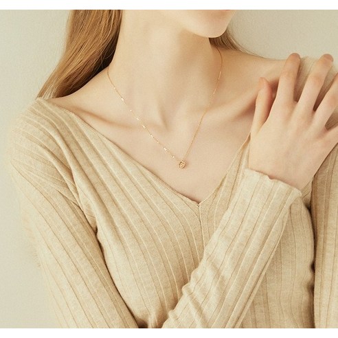 제이에스티나 여성용 CLOVIA MIOELLO 14K 목걸이 JJCLNQ3BS150R4420, 여성의 아름다움을 돋보이게 할 품격의 쥬얼리