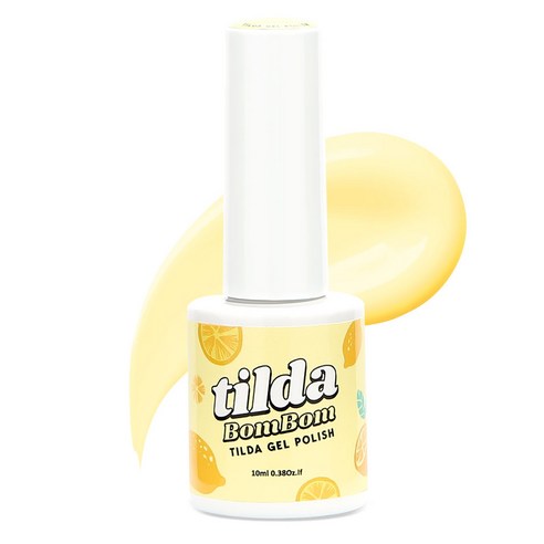 틸다 폴리쉬 컬러젤 매니큐어, T002 레몬쉬폰, 1개, 10ml