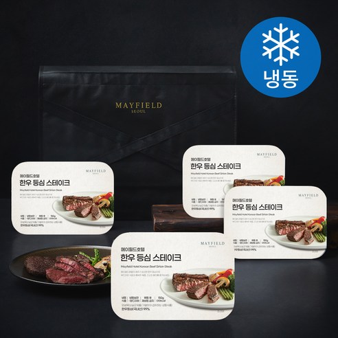 메이필드호텔 한우 등심 스테이크 선물세트 (냉동), 150g, 4개