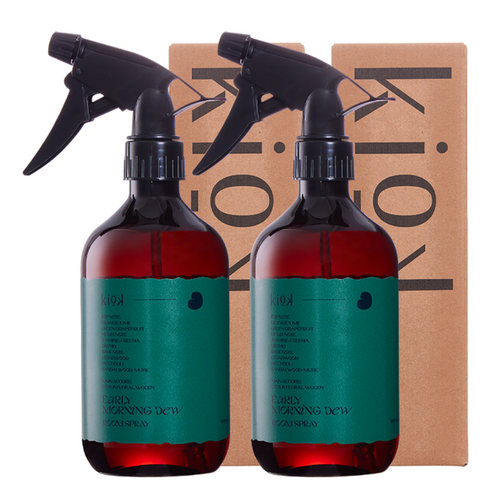 KiOK 섬유탈취제 얼리 모닝 듀, 500ml, 2개