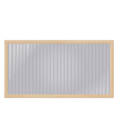 타공판닷컴 클리어 아일랜드 폴리카보네이트 파티션 세로 600 x 120 x 300 mm, 화이트(프레임), 연스모그(패널)