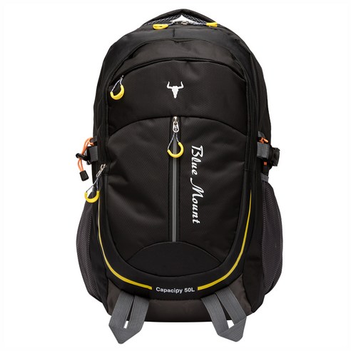 블루마운트 등산 아웃도어 백팩 50L APZ7019, 블랙