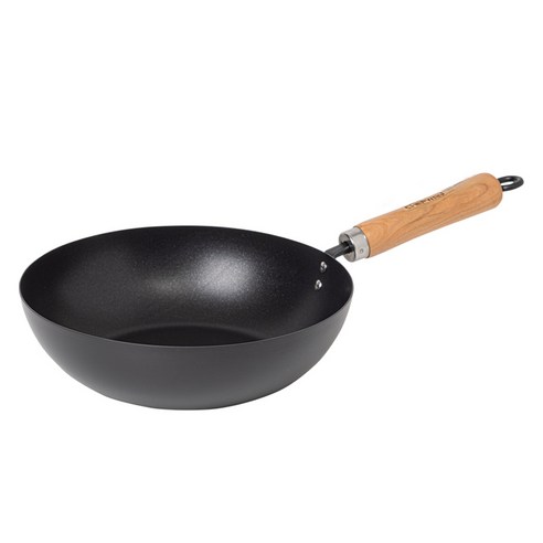 쉐프웨이 무쇠 시즈닝 코팅 웍팬, 28cm, 1개