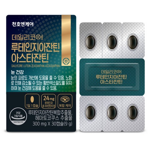 데일리코어 천호엔케어 루테인지아잔틴 아스타잔틴 9g, 30정, 1개