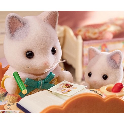 실바니안패밀리 라떼 고양이 가족 피규어 세트 5738, 1세트