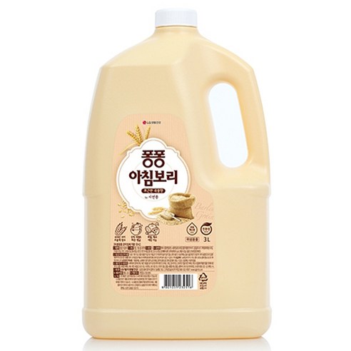 퐁퐁 주방세제 아침보리 용기, 3L, 1개