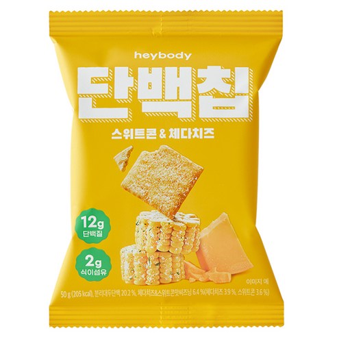 헤이바디 단백칩 스위트콘 앤 체다치즈, 50g, 1개