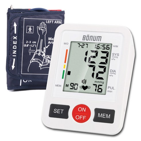 보눔 가정용 디지털 자동 전자 혈압계 HL-BP1000, 1개