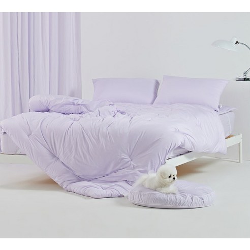 반려동물과 함께 편안하고 알레르기 없는 수면을 위한 털 안붙는 나란히 알러지케어 차렵이불