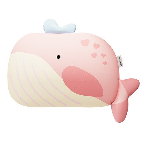 밀로앤개비 동물 베개커버 + 마이크로베개솜 세트 고래 베리(베개커버), 70 x 50 cm 섬네일