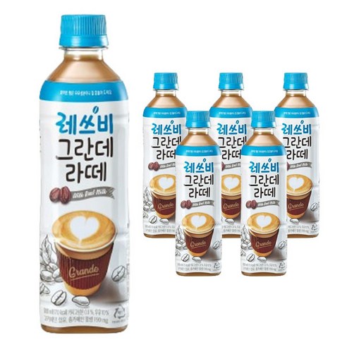 레쓰비 그란데 라떼, 500ml, 6개