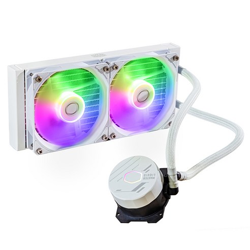 쿨러마스터 MasterLiquid 240L Core ARGB CPU 쿨러 MLW-D24M-A1BPZ, MLW-D24M-A1BPZ(WHITE), 1개