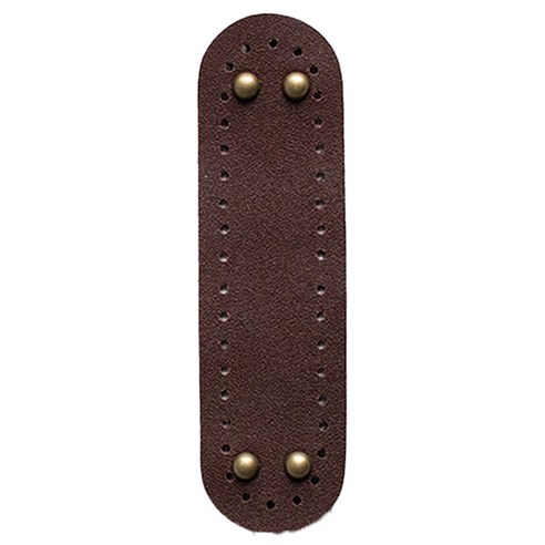 yarna 가죽 바닥 소꼬발 18.5 x 5 cm, 브라운, 1개, 브라운