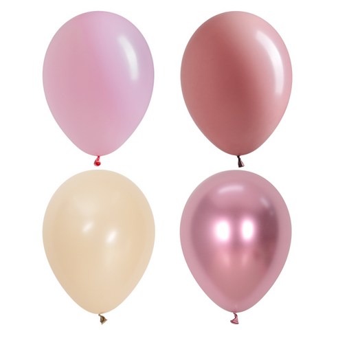 셈퍼텍스 풍선 30cm 30p 세트, 핑크, 로즈우드, 화이트샌드, 리플렉스 핑크, 1세트